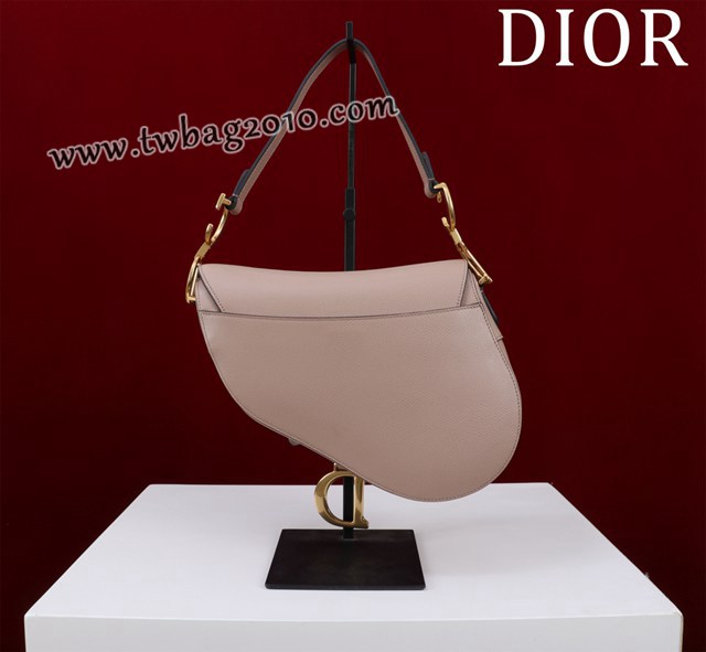 Dior专柜新款迪奥高仿原单长肩带大小号牛皮马鞍包手拎斜挎包 djfk1794